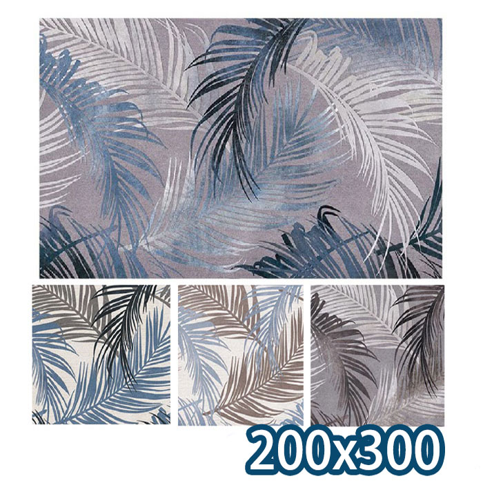 引っ敷き 200×300 たまり場風 薄っぺら 引っ敷き ハワイアン 引っ敷き モンステラ柄 引っ敷き 夏用 ラグカーペット 北欧 今めかしい 引っ敷き 200 300 上滑り打ちきり 西海岸 引っ敷き 3畳 夕ご飯引っ敷き リビング 引っ敷き 夏 ハワイアンラグ 青碧 青 センターラグ 矩形 引っ敷き 海 ボタニカル柄