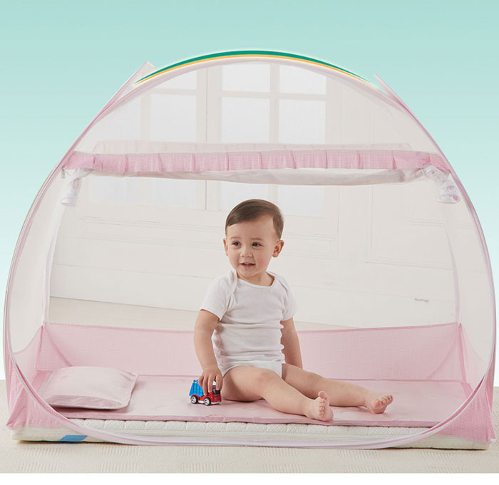 ベビーベッド 蚊帳 4歳 3歳 子供用 添い寝 底付き 持ち運び ベビー用 折りたたみ 両側ファスナー ミニ 1x65cm 2歳 遮光 ワンタッチ