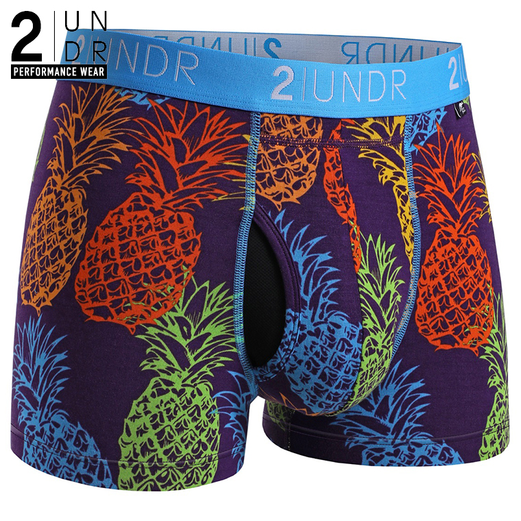 Swing Shift Trunks Print Pina Colada 2undr 新感覚の立体裁断 陰嚢分離 爽やか感触 股間 絶ポジション 吸汗速乾 メンズ 下着 トランクスパンツ 男性 下着 高品質 高級ブランド プチギフト 誕生日 プレゼント 息子 記念日 2nw21ss Prnt Crunchusers Com