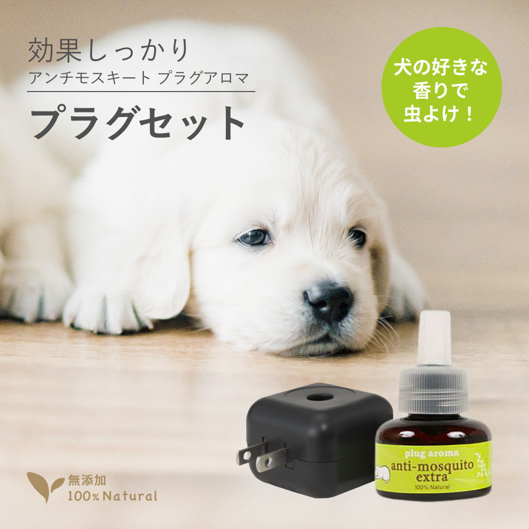 【楽天市場】犬用 アロマの虫よけ プラグアロマ フォードッグ アンチモスキートエクストラ プラグセット 25mL 交換用 リフィル リキッド