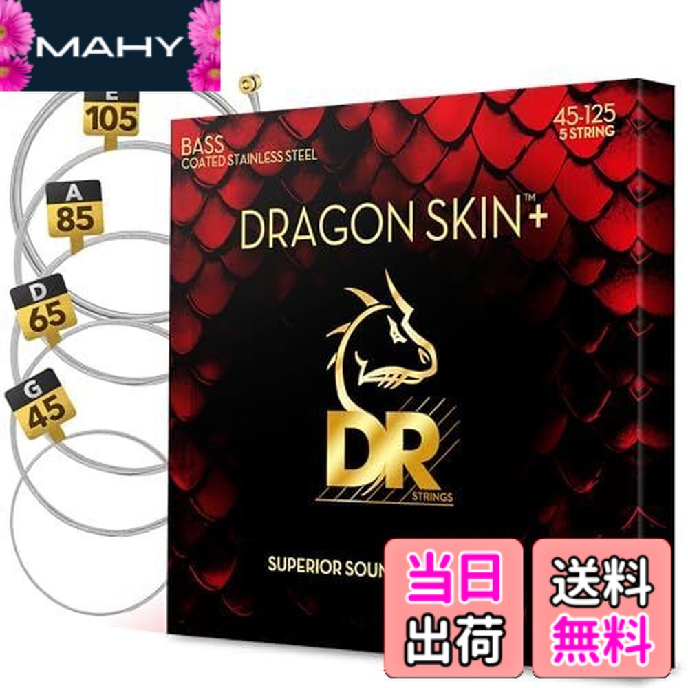 【送料無料】DR Strings (デーアール) 5弦 ベース弦 ステンレスを巻弦に採用 DBS5-45 【国内正規品】