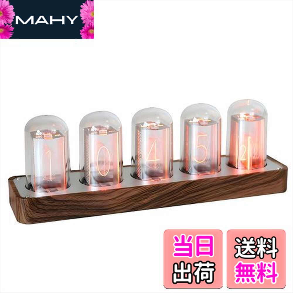 ニキシー管 時計 1600万色カスタマイズ可能、レトロモダン木製デジタル時計 Amazon.co.jp: ClocTeck ニキシー管 時計 Wi-Fi同期 & 1600万色