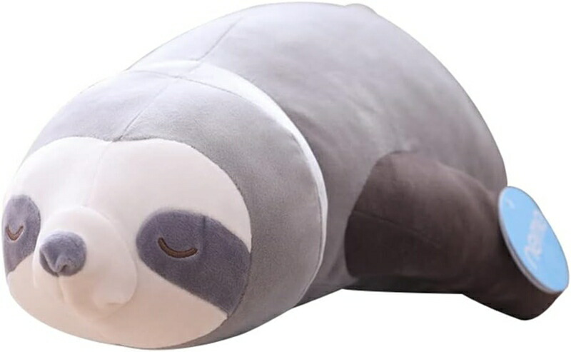 ぬいぐるみ 抱き枕 ナマケモノ ふわふわ かわいい もちもち 柔らか 縫い包み 添い寝 プレゼント用 お祝い ギフト 飾り 誕生日 店飾り 水族館 ぬいぐるみ（グレー 65CM）