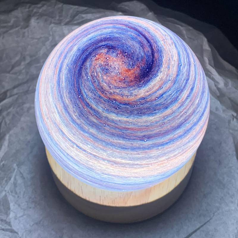 クリスタル置物 瑠璃 綺麗 8cm 置物 タイプ5 ミニチュア オフィス置物 クリスタルライト 太陽系 ライト 間接照明 置き物 オブジェ 雰囲気作り 人工クリスタル ベッドサイドランプ 北欧の芸術品