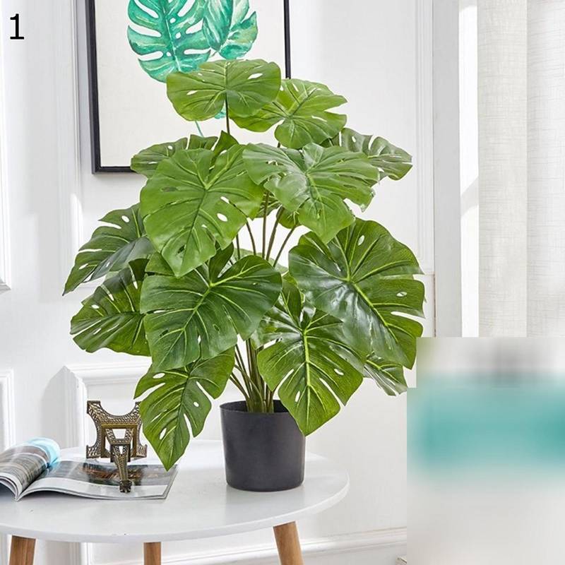 人工盆栽 人工観葉植物 70cm モンステラ 鉢植え卓上 小型 バナナの葉 フェイクグリーン フェイク植物 お世話不要 枯れないグリーン フェイク植物 北欧風 インテリア 室内 屋外 お祝い 父の日 観葉樹