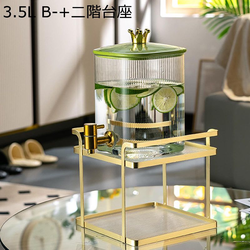 ドリンクサーヴァー 瑠璃 冷水筒 ドリンクディスペンサー ドリンク水さし 大静電容量 梅酒 ジャグ 取っておく貯蔵タンク ジャー 読みやすい 寄りあい 赤ちょうちん BBQ 寄りあい 身寄り用 お役目用