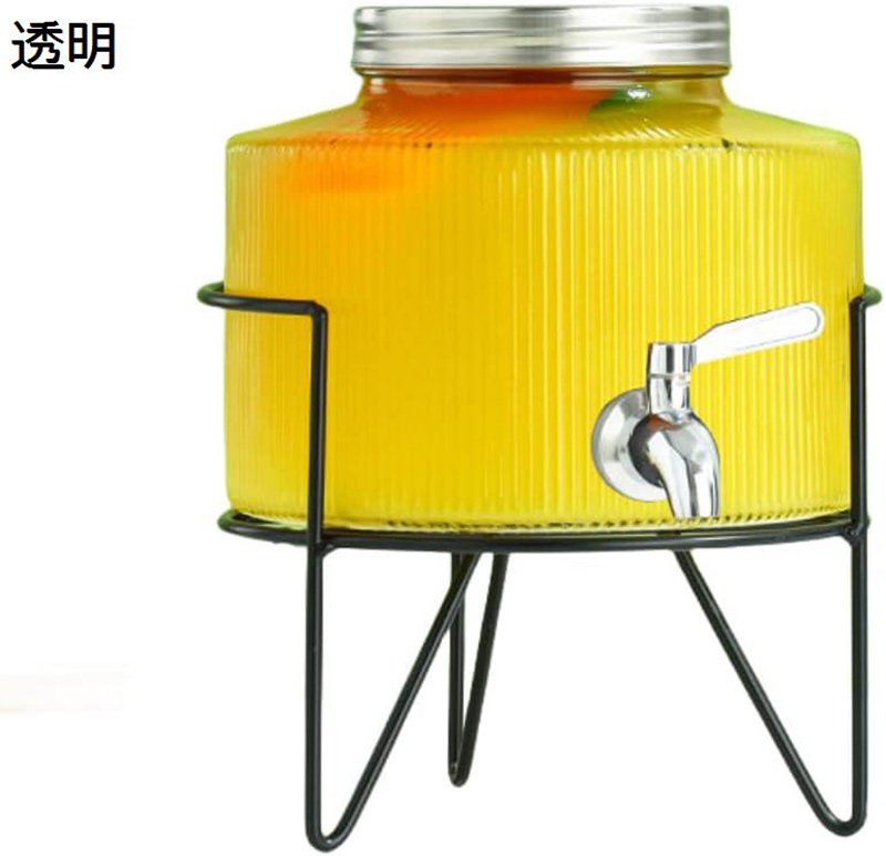 ドリンクサーヴァー 瑠璃ドリンク サーヴァー 水道の栓付き添い人大電気容量 （2.5L 4L 6L） プラムワインジュースビールフルーツジャグフルーツワインボトル取っておく入れもの密閉 キッチン用品・食器・調理器具-調理器具・製菓器具