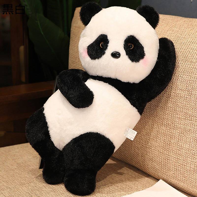 パンダぬいぐるみ 可愛い ビッグサイズ 抱き枕 動物ぬいぐるみ 縫い包み 添い寝枕 玩具 昼寝枕 横向き姿 背もたれクッション ふんわり 癒し 安眠グッズ 気持ちいい ねむねむ 子供向け バースデーギフト 5,863円