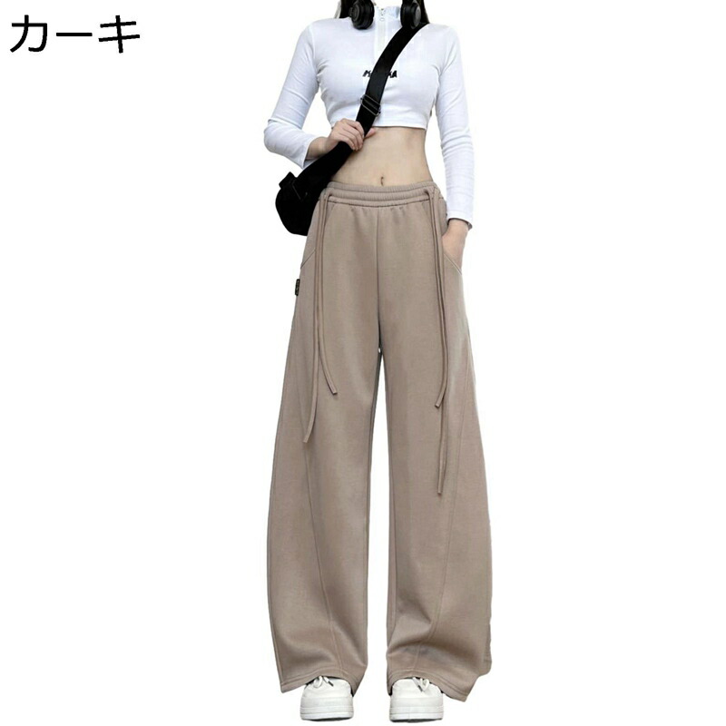 ガウチョパンツ レディース ワイドパンツ 冷感 涼しい ひんやり バギーパンツ ドレープ ルーズ ロング丈 ウエストゴム 楽ちん 脚長 ストレート シンプル 体型カバー 蒸れにくい コンサバ系