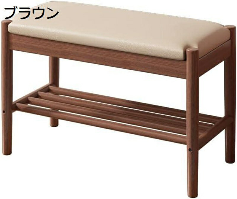 玄関ベンチ 玄関椅子 収納ベンチ シューズラック 玄関収納 靴入れ 靴収納 下駄箱 靴箱 靴棚 木製 クッション付き ベンチ 省スペース 空間活用 組立簡単 廊下 屋内 玄関 屋外 12,583円