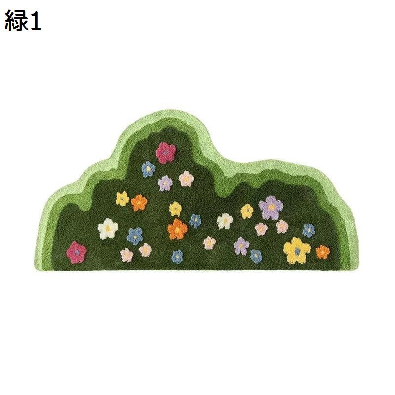 引っ敷き 引っ敷き 緑芝地 シャギーラグ 毯 シャギー床材 異型 熱っぽい引っ敷き相応う 殺虫剤 防菌類 大判 ベッドサイドマット 洗える パステル色の 好いたらしい 花柄 防音 上滑り打ちきり 子供部屋 御茶の間用 室内装飾