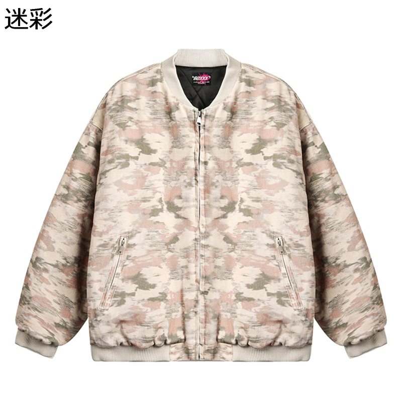 中綿ジャケット メンズ コットン 冬 綿入れ カーゴジャケット カモフラ柄 ゆったり 厚手 あったか 防寒着 ジャンパー 普段使い アウトドア ハイキング 中綿ブルゾン 大きいサイズ