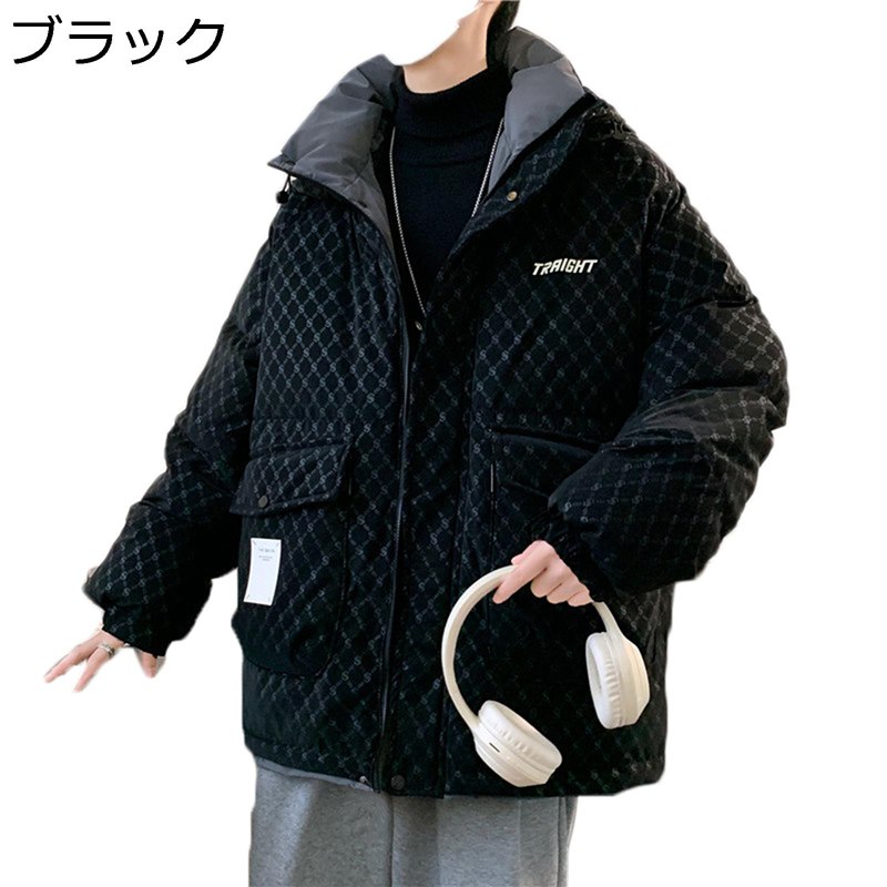中綿ジャケット メンズ 冬 ダウンコットン 保温ジャケット 厚手 立ち襟 ゆったり 冬服 防寒 厚手 ジャンパー 綿入れ アウトドア キャンプ バイク 作業 おしゃれ 大きいサイズ｜お米の米道 店