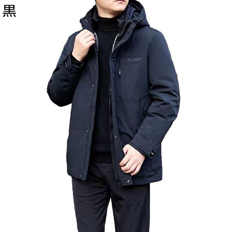 中綿ジャケット 裏ボア メンズ 防寒アウター 綿服 冬着 厚手 防寒保温 ミドル丈 大きいサイズ 体型カバー ライトコート サイドポケット 中年男 カジュアル 動きやすい アウトドア 通勤街着｜お米の米道 店
