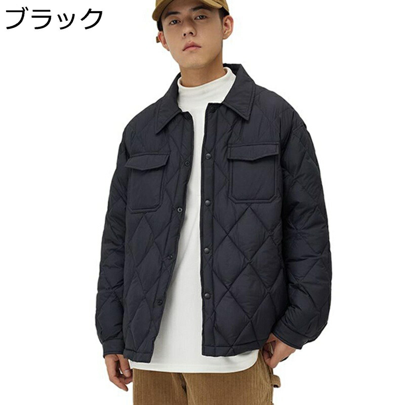 キルティングコート メンズ レディース 防寒ジャケット ショート丈 フィット 無地 日常 防寒性 防風性 ダブルカラー トップス ジャケット アウター ユニセックス 普段着 お出掛け 旅行 青年 13,486円