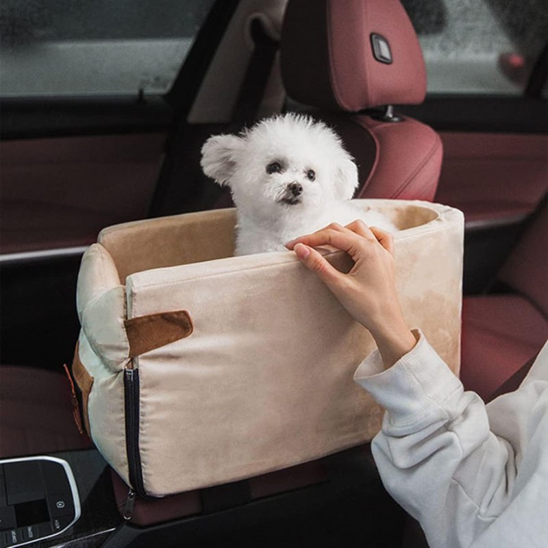 愛玩動物ボックス席 車載 愛玩動物 運転ボックス席 車用愛玩動物居敷き 洗い濯ぎ可 飛び出し押しとどめる 小型犬 20x22x42 猫 うさぎ 愛玩動物設備 ペアームレスト 愛玩動物持ちはこび ひざ掛け 安全性のある胴締め 飾り気の無い装