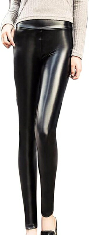 レザー パンツ レディース フェイクレザー 裏起毛 美脚 美尻 スリム 小尻 ストレッチ レギンス 光沢 PUレザー スキニーパンツ 黒 ハイウエスト 裏起毛 タイト スリム 通勤 カジュアル お出か