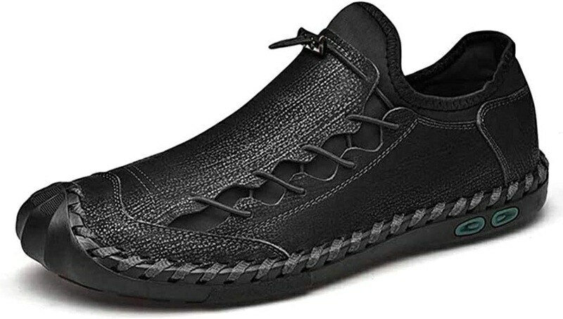 メンズ ドライビングシューズ なめし革 黒 本革 置き目毛革 途轍も無い大きさ 格好のいい スリッポン 革靴 モカシン 成人男性靴 ウォーキングシューズ 心地よい 幅ひろい 防滑 軽さ 通気性 スニーカー 旅する 運