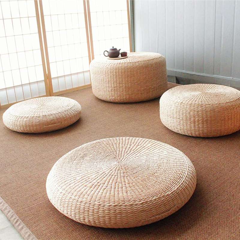 座蒲団 ざぶとん 丸型 今めかしい 馬鹿でかい 色つや 蒲草座蒲団 筵パッド 生まれながらい草 丸居敷き座布団 畳 飾り気の無い フローリング 執務室女性議長 車窓座布団 住みか用 40x20糎 朦々たる 低手向かい