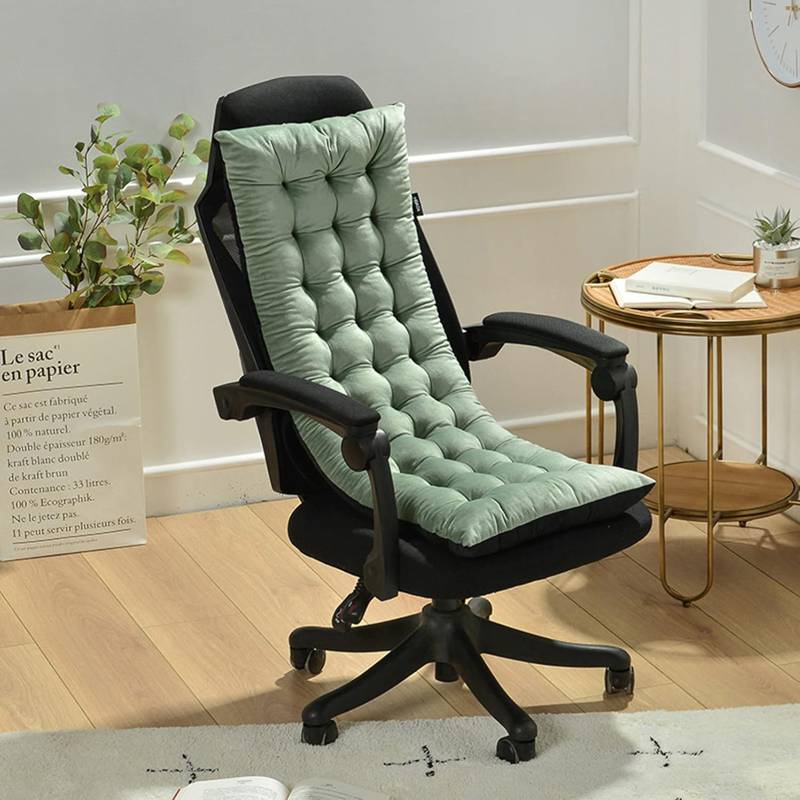 クッション シートクッション 綿 座布団 大きい 座ぶとん 100x40x8cm 厚い ロング 座り心地いい ソファクッション 低反発 グレー 椅子用クッション リビング バルコニー お尻に優しい 滑