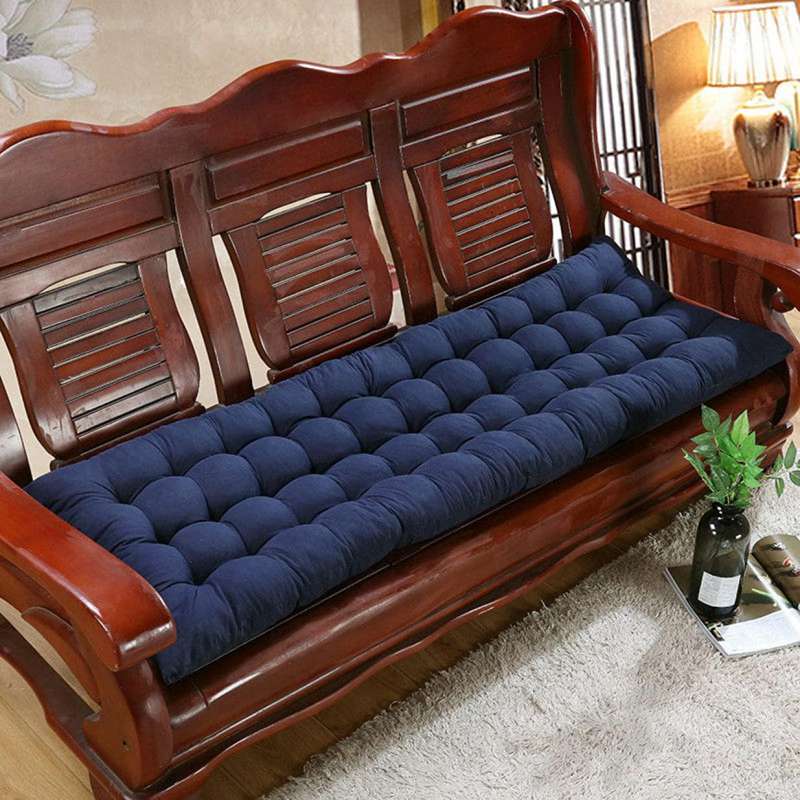 ロングクッション 座布団 45x120x8cm クッション 厚め かわいい 北欧 洗える ごろ寝用 長座布団 カラー 椅子用 クッション 高反発 滑り止め フロアクッション シートクッション 長い座布