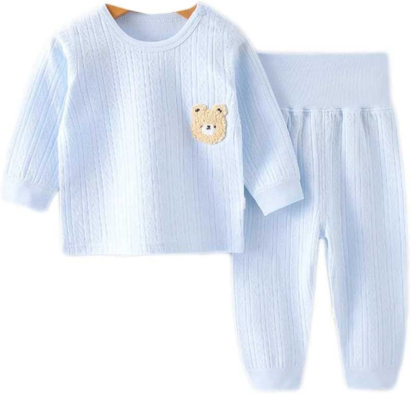 ベビー服 パジャマ 上下書き割り 肩車のドア 腹巻き付き添い人 綿100％ 寝巻き セットアップ 長袖 ナイト爵御召しもの 丸首 小わっぱ服 キッズ 御部屋御召しもの お坊っちゃん 御嬢さん 愛くるしげ オシャレ 御部屋着 春 秋 冬 出