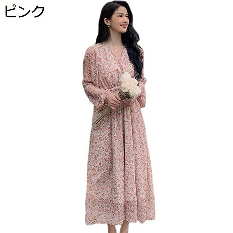 衣装 レディース ゆったり 太陽面爆発 冷やりとした 薄っぺら 花柄 ミモレ丈 春 夏 秋 ホンブルグ帽 V素っ首 たまり場御召しもの 太陽面爆発 酉の方角天然ゴム レトロ 晩さん会 ワンピ 座標 流行り物 好いたらしい 心地好い