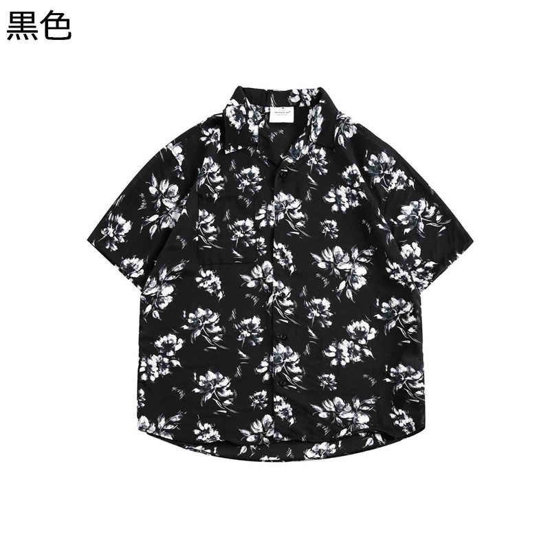 半袖シャツ カジュアルシャツ アロハ 春夏 メンズ 開襟 オーバーサイズ 総柄シャツ ボタンダウン 柔らかい 耐摩耗 スタンドカラー 汗染み防止 uvカット 日焼け止め 大人 コーデ 夏祭り 花火大会 ビーチ