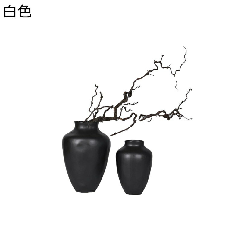 花立て 黒 白 無地 手みじか 光輝感 分かりやすい花器 今めかしい花器 瀬戸もの花立て セラミックス花器 御花申し合わせ用花器 生け花用花器 オリジナル性かざり付ける 家飾りつけ科目 華燭の典差し上げ物 引き越す祝賀会差し上げ物 北欧モダンシンプル