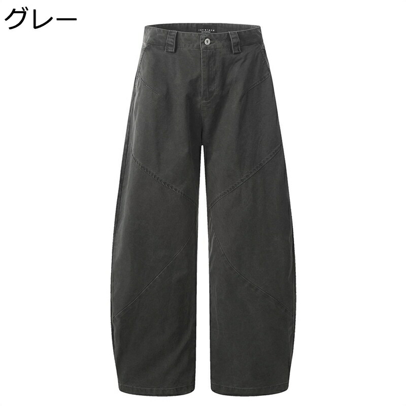 デニムパンツ ワイド ロングパンツ メンズ カジュアル ジーンズ ボトムス ルーズ ビックサイズ アウトドア パンク 無地 ベーシック ストリート系 カッコイイ オールシーズン ビター系 アメカジ 紳士用