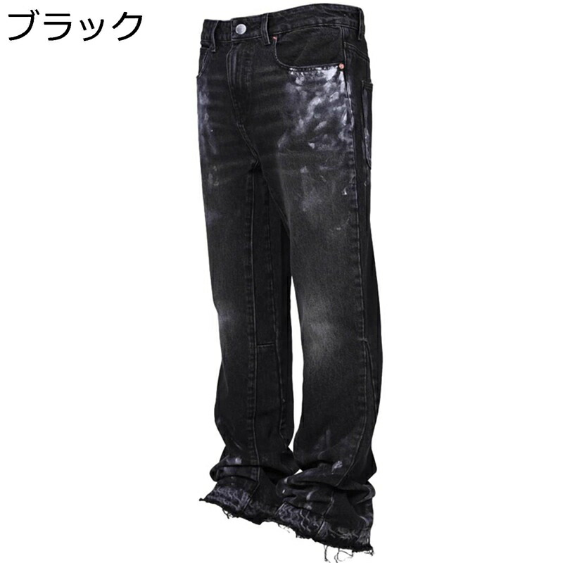 ジーンズ ダメージ加工 メンズ デニムパンツ スキニーパンツ 細身 ウォッシュ加工 ロングパンツ ストリート系 カッコイイ 秋物 春夏 長ズボン 復刻 アメカジ 紳士用 動きやすい トレンド お洒落