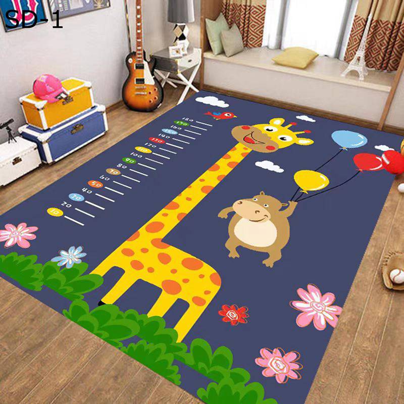 子供部屋カーペット ラグ 大判 ベビー 遊びマット 都市交通 線路プリント さらフワ触感 じゅうたん 滑り止め 防音 防ダニ ベッドルーム 床保護 床暖房対応 掃除しやすい 四季適用