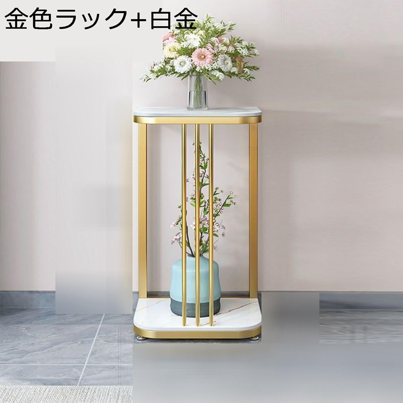 2段 フラワースタンド 北欧風フラワーラック ガーデンラック 花台 鉄製 縦型 室内 植物棚 鉢スタンド サボテン 多肉 インテリア 収納ラック ポットスタンド 簡単組み立て 多機能