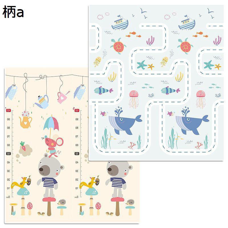 ベビープレイマット 防音防水 ジム クッション 滑り止めパッド 折りたたみ 収納 子供ゲームパッド 転倒防止 防滑 両面使用可能 防音 知育促進 軽量化設計 新生活 ベビージム 寝室 子供部屋
