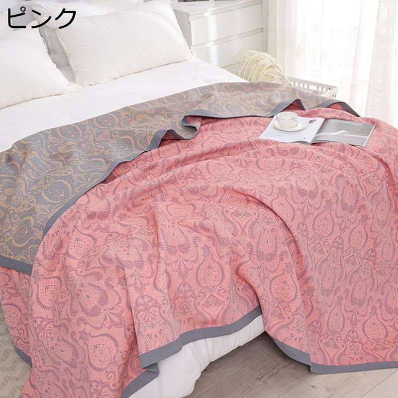 ブランケット 8重織り 毛布 掛け布団 コットン ガーゼ生地 240X250cm オールシーズン 春夏用 エアコンケット 寝具 お昼寝 冷房対策 通気性 柔らかい肌触り さらさら 大人 子供 プレゼント 洗濯可|お米の米道 店