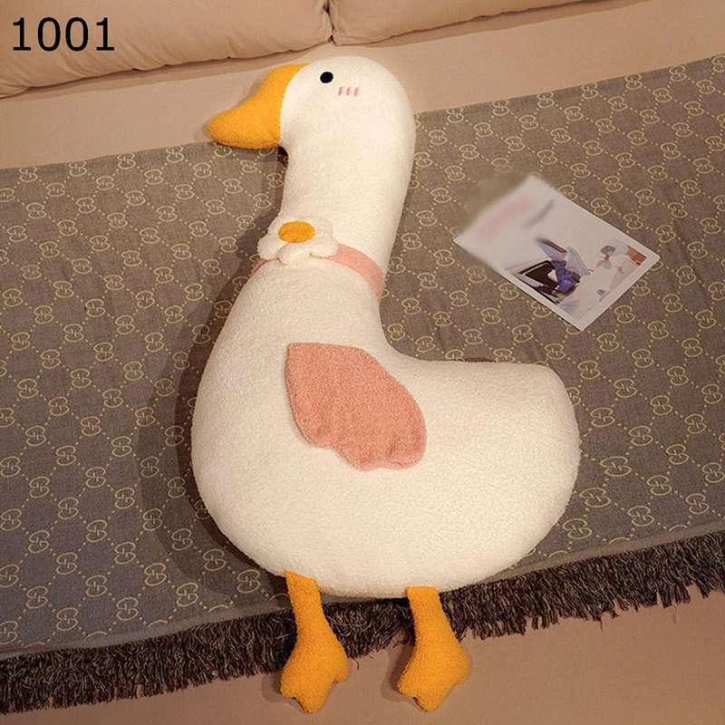鵞鳥 抱き枕 昼寝クッション 寝そべり抱き枕 多機能 ソファー ルーミーズパーティー もちもち ふわふわ 柔らかい 動物 ベッド 子供 女の子 横向き寝 背当て お祝い 飾り 太い かわいい