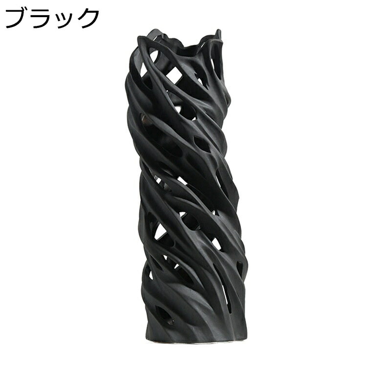 花瓶 透かし彫り 陶器 フラワーベース セラミック つや消し面 花器 ドライフラワー 造花 一輪挿し インテリア モダン シンプル 玄関 民宿 食卓 リビング レストラン 和風花瓶 結婚式 プレゼント|お米の米道 店