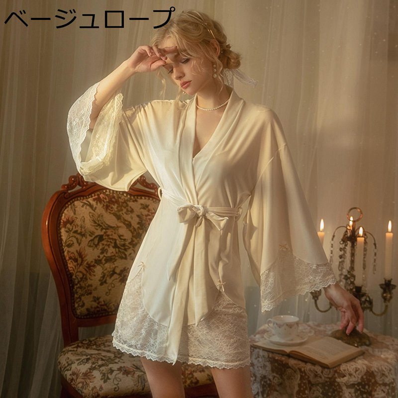 化粧着 バスローブ 天鵞絨 2点仕掛ける 横すべり キャミソール 姫系 透け もの言う花お人形さん スピード競技 フラウンス パジャマ レディース 艶っぽい 愛くるしげ 衣装 天鵝絨 春夏秋 寝巻き ナイト爵お召しもの