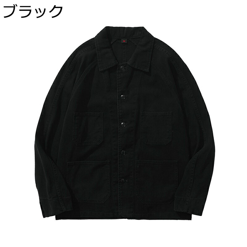 ジャケット メンズ 春秋 ジャンパー 作業着 カジュアル アウター コットン 耐磨耗 通気性 ゆったり クラシック アウトドア デイリー キャンプ デニムジャケット 軽量 大きいサイズ お洒落 トップス