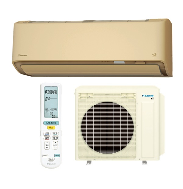 ダイキン S566ATAV-C エアコン 18畳 ルームエアコン AXシリーズ 室外電源タイプ 単相200V 20A 18畳程度 ベージュ (S565ATAV-C 後継品) ♪｜まいどＤＩＹ