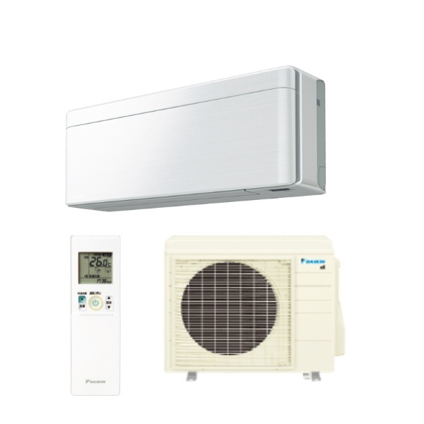 ダイキン S366ATSS-F エアコン 12畳 ルームエアコン SXシリーズ risora 単相100V 20A 12畳程度 ファブリックホワイト (S363ATSS-F 後継品) ♪｜まいどＤＩＹ