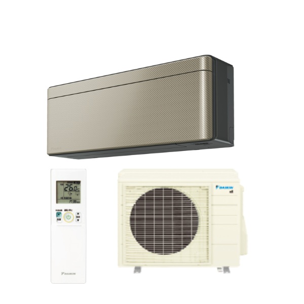 ダイキン S636ATSV-N エアコン 20畳 ルームエアコン SXシリーズ risora 室外電源タイプ 単相200V 20A 20畳程度 ツイルゴールド (S633ATSV-N 後継品) ♪