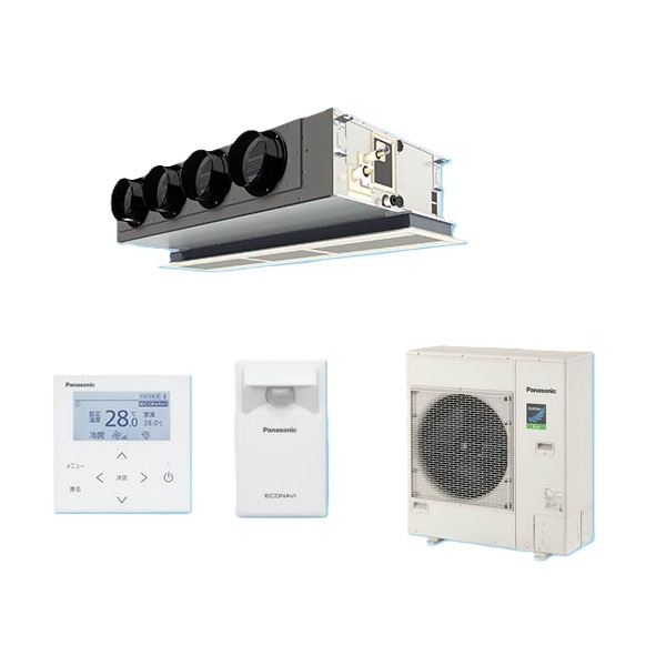 パナソニック PA-P112F7HC 業務用エアコン 天井ビルトインカセット形 XEPHY Eco エコナビ シングル P112形 4.0馬力 三相200V ♪