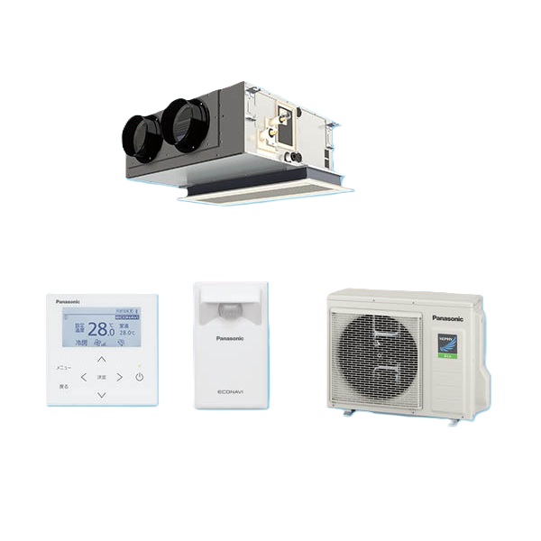 パナソニック PA-P50F7SHC 業務用エアコン 天井ビルトインカセット形 XEPHY Eco エコナビ シングル P50形 2.0馬力 単相200V ♪｜まいどＤＩＹ