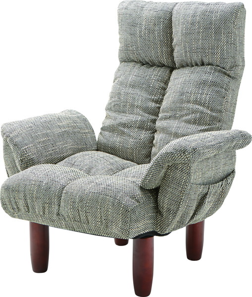 東谷 RKC-39GY 脚付パーソナルチェア W78&times;D63-110&times;H50-95&times;SH35 [♪]｜まいどＤＩＹ