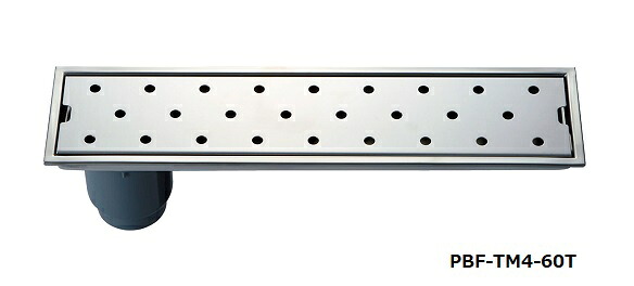 浴室排水ユニット INAX/LIXIL　PBF-TM4-75T　トラップ付排水ユニット(目皿、施工枠付) 非防水層タイプ 縦引きトラップ [◇]