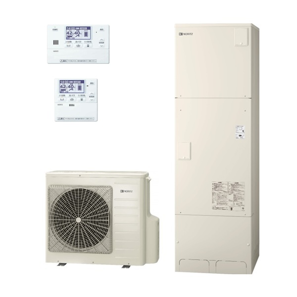 ノーリツ [ET-S460C+インターホンリモコン+脚カバー] エコキュート 水道直結給湯 フルオート 標準仕様 460L ♪[補助金対象商品]｜まいどＤＩＹ