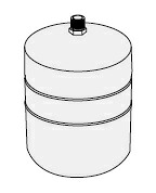 石油ふろ給湯器 ノーリツ 部材　【膨張タンク（給湯・暖房兼用）ST-8 0707477】