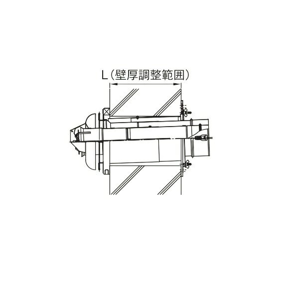 パロマ TFW-110&times;75C-100C(K) 給湯器部材 ウォールトップ 室外よりトップ取付タイプ 上方給排気タイプ｜まいどＤＩＹ