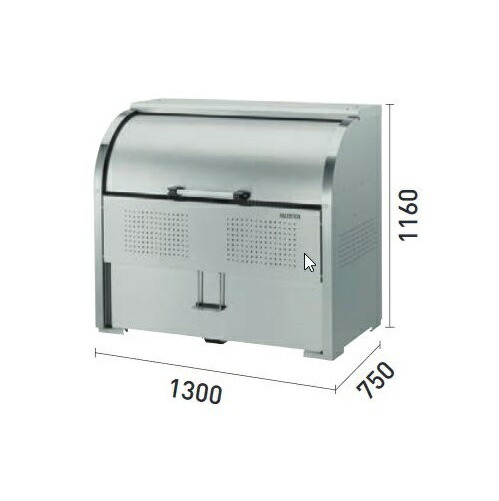 ダイケン CKS-1307H ゴミ収集庫 クリーンストッカー 非接触開閉仕様 CKS-H型 ステンレス製タイプ 間口1300mm×奥行750mm 容量800L ♪